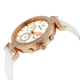 Buy Shop Swarovski Era Journey Silver Dial White Leather Strap Watch for Women - 5295369 USA Online