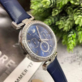 Buy Shop Swarovski Era Journey Blue Dial Blue Leather Strap Watch for Women - 5479239 USA Online