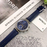 Buy Shop Swarovski Era Journey Blue Dial Blue Leather Strap Watch for Women - 5479239 USA Online