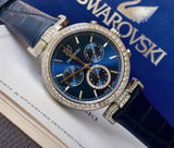 Buy Shop Swarovski Era Journey Blue Dial Blue Leather Strap Watch for Women - 5479239 USA Online