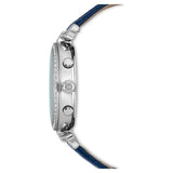 Buy Shop Swarovski Era Journey Blue Dial Blue Leather Strap Watch for Women - 5479239 USA Online