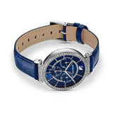 Buy Shop Swarovski Era Journey Blue Dial Blue Leather Strap Watch for Women - 5479239 USA Online