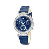 Buy Shop Swarovski Era Journey Blue Dial Blue Leather Strap Watch for Women - 5479239 USA Online