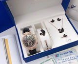 Buy Shop Swarovski Era Journey Chronograph Black Dial Black Leather Strap Watch for Women - 5295320 USA Online