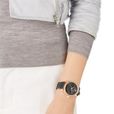 Buy Shop Swarovski Era Journey Chronograph Black Dial Black Leather Strap Watch for Women - 5295320 USA Online