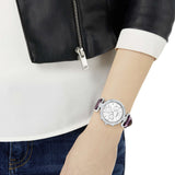 Buy Shop Swarovski Era Journey Chronograph Silver Dial Purple Leather Strap Watch for Women - 5296835 USA Online