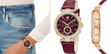 Buy Shop Swarovski Era Journey Red Dial Red Leather Strap Watch for Women - 5416701 USA Online