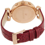 Buy Shop Swarovski Era Journey Red Dial Red Leather Strap Watch for Women - 5416701 USA Online