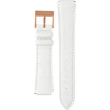 Buy Shop Swarovski Era Journey Silver Dial White Leather Strap Watch for Women - 5295346 USA Online