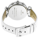 Buy Shop Swarovski Era Journey Silver Dial White Leather Strap Watch for Women - 5295346 USA Online