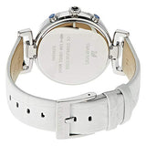 Buy Shop Swarovski Era Journey Silver Dial White Leather Strap Watch for Women - 5295346 USA Online