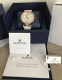 Buy Shop Swarovski Era Journey Silver Dial White Leather Strap Watch for Women - 5295369 USA Online