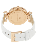 Buy Shop Swarovski Era Journey Silver Dial White Leather Strap Watch for Women - 5295369 USA Online