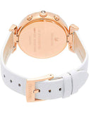 Buy Shop Swarovski Era Journey Silver Dial White Leather Strap Watch for Women - 5295369 USA Online
