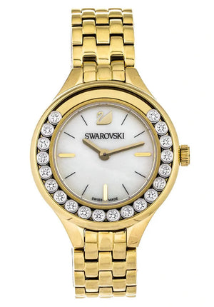 Buy Shop Swarovski Lovely Crystals White Dial Gold Steel Strap Watch for Women - 5242895 USA Online