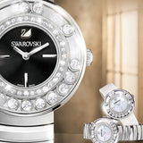 Buy Shop Swarovski Lovely Crystal Black Dial Silver Steel Strap Watch for Women - 1160305 USA Online