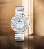 Buy Shop Swarovski Lovely Crystal Mother of Pearl Dial Silver Steel Strap Watch for Women - 1160307 USA Online