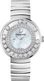 Buy Shop Swarovski Lovely Crystal Mother of Pearl Dial Silver Steel Strap Watch for Women - 1160307 USA Online