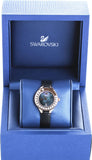 Buy Shop Swarovski Lovely Crystals Analog Black Dial Black Leather Strap Watch for Women - 5301877 USA Online