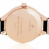 Buy Shop Swarovski Lovely Crystals Analog Black Dial Black Leather Strap Watch for Women - 5301877 USA Online