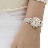 Buy Shop Swarovski Lovely Crystals Mini Grey Dial Grey Leather Strap Watch for Women - 5261481 USA Online
