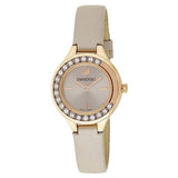 Buy Shop Swarovski Lovely Crystals Mini Grey Dial Grey Leather Strap Watch for Women - 5261481 USA Online