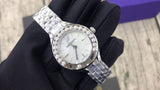 Buy Shop Swarovski Lovely Crystals Mini White Dial Silver Steel Strap Watch for Women - 5242901 USA Online