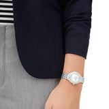 Buy Shop Swarovski Lovely Crystals Mini White Dial Silver Steel Strap Watch for Women - 5242901 USA Online