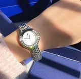Buy Shop Swarovski Lovely Crystals Mini White Dial Silver Steel Strap Watch for Women - 5242901 USA Online
