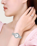 Buy Shop Swarovski Lovely Crystals Mini White Dial Silver Steel Strap Watch for Women - 5242901 USA Online