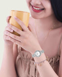 Buy Shop Swarovski Lovely Crystals Mini White Dial Silver Steel Strap Watch for Women - 5242901 USA Online