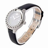 Buy Shop Swarovski Lovely Crystals Mother of Pearl Black Dial Black Leather Strap Watch for Women - 5242898 USA Online
