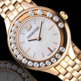 Buy Shop Swarovski Lovely Crystals Mother of Pearl Dial Rose Gold Steel Strap Watch for Women - 5261496 USA Online