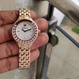 Buy Shop Swarovski Lovely Crystals Mother of Pearl Dial Rose Gold Steel Strap Watch for Women - 5261496 USA Online