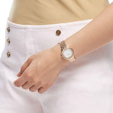 Buy Shop Swarovski Lovely Crystals Mother of Pearl Dial Rose Gold Steel Strap Watch for Women - 5261496 USA Online