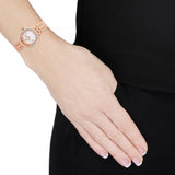 Buy Shop Swarovski Lovely Crystals Mother of Pearl Dial Rose Gold Steel Strap Watch for Women - 5261496 USA Online