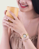 Buy Shop Swarovski Lovely Crystals Mother of Pearl Dial Rose Gold Steel Strap Watch for Women - 5261496 USA Online