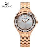 Buy Shop Swarovski Lovely Crystals Mother of Pearl Dial Rose Gold Steel Strap Watch for Women - 5261496 USA Online