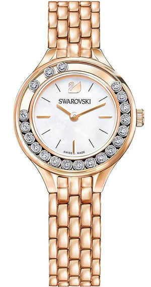 Buy Shop Swarovski Lovely Crystals Mother of Pearl Dial Rose Gold Steel Strap Watch for Women - 5261496 USA Online