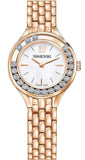 Buy Shop Swarovski Lovely Crystals Mother of Pearl Dial Rose Gold Steel Strap Watch for Women - 5261496 USA Online