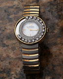 Buy Shop Swarovski Lovely Crystals Mother of Pearl Dial Two Tone Steel Strap Watch for Women - 1187022 USA Online