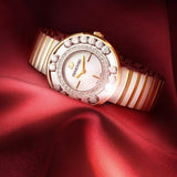 Buy Shop Swarovski Lovely Crystals Mother of Pearl Dial Two Tone Steel Strap Watch for Women - 1187022 USA Online