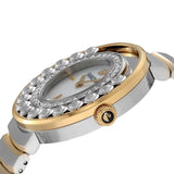 Buy Shop Swarovski Lovely Crystals Mother of Pearl Dial Two Tone Steel Strap Watch for Women - 1187022 USA Online