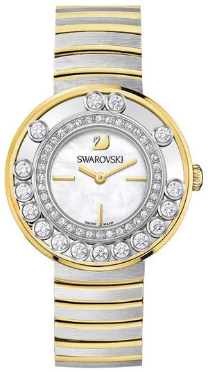 Buy Shop Swarovski Lovely Crystals Mother of Pearl Dial Two Tone Steel Strap Watch for Women - 1187022 USA Online