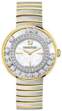 Buy Shop Swarovski Lovely Crystals Mother of Pearl Dial Two Tone Steel Strap Watch for Women - 1187022 USA Online