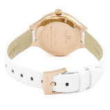 Buy Shop Swarovski Lovely Crystals Mother of Pearl Dial White Leather Strap Watch for Women - 5242904 USA Online