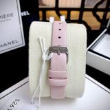 Buy Shop Swarovski Lovely Crystals Silver Dial Pink Leather Strap Watch for Women - 5261493 USA Online
