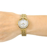Buy Shop Swarovski Lovely Crystals White Dial Gold Steel Strap Watch for Women - 5242895 USA Online