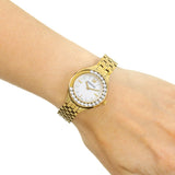 Buy Shop Swarovski Lovely Crystals White Dial Gold Steel Strap Watch for Women - 5242895 USA Online