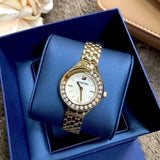 Buy Shop Swarovski Lovely Crystals White Dial Gold Steel Strap Watch for Women - 5242895 USA Online